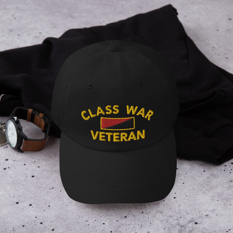 Class War Veteran Dad Hat Style Ballcap image 2