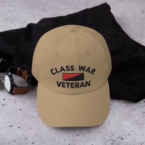 Class War Veteran Dad Hat Style Ballcap image 4