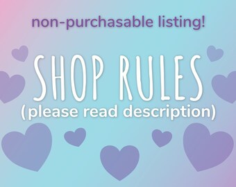 PLEASE READ DESCRIPTION | OtterSide Merchant Store Rules - Please Please Read Before Buying!