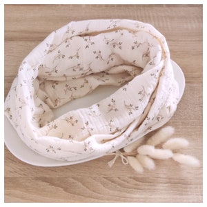 GOTS organic cotton summer snood Branches