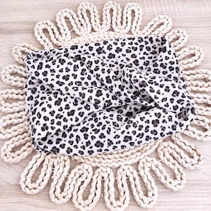 GOTS organic cotton summer snood Léopard