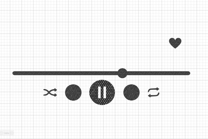 Download Music Player Control Button Spotify Cricut SVG Acrylic | Etsy