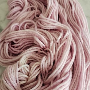 light Pink yarn soft Heather DK  Superwash Merino