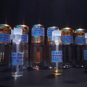 5 x Essential Oils Gift/Sample/Perfume blender Pack- Vetiver- Ruh Kas, Patchouli, Sandalwood, Skin Tonic,Hair Tonic