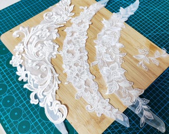Custom Lace off the shoulder sleeves,detachable sleeves for wedding dress,removable lace sleeves,ivory wedding straps