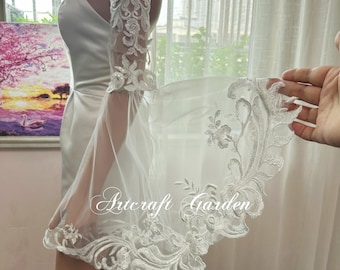 Customized detachbale Wedding sleeves,Bell lace sleeves for bridal Amy Stewart