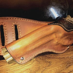 Patrón de funda de sillín para revólver Python 6ich (digital en formato PDF)