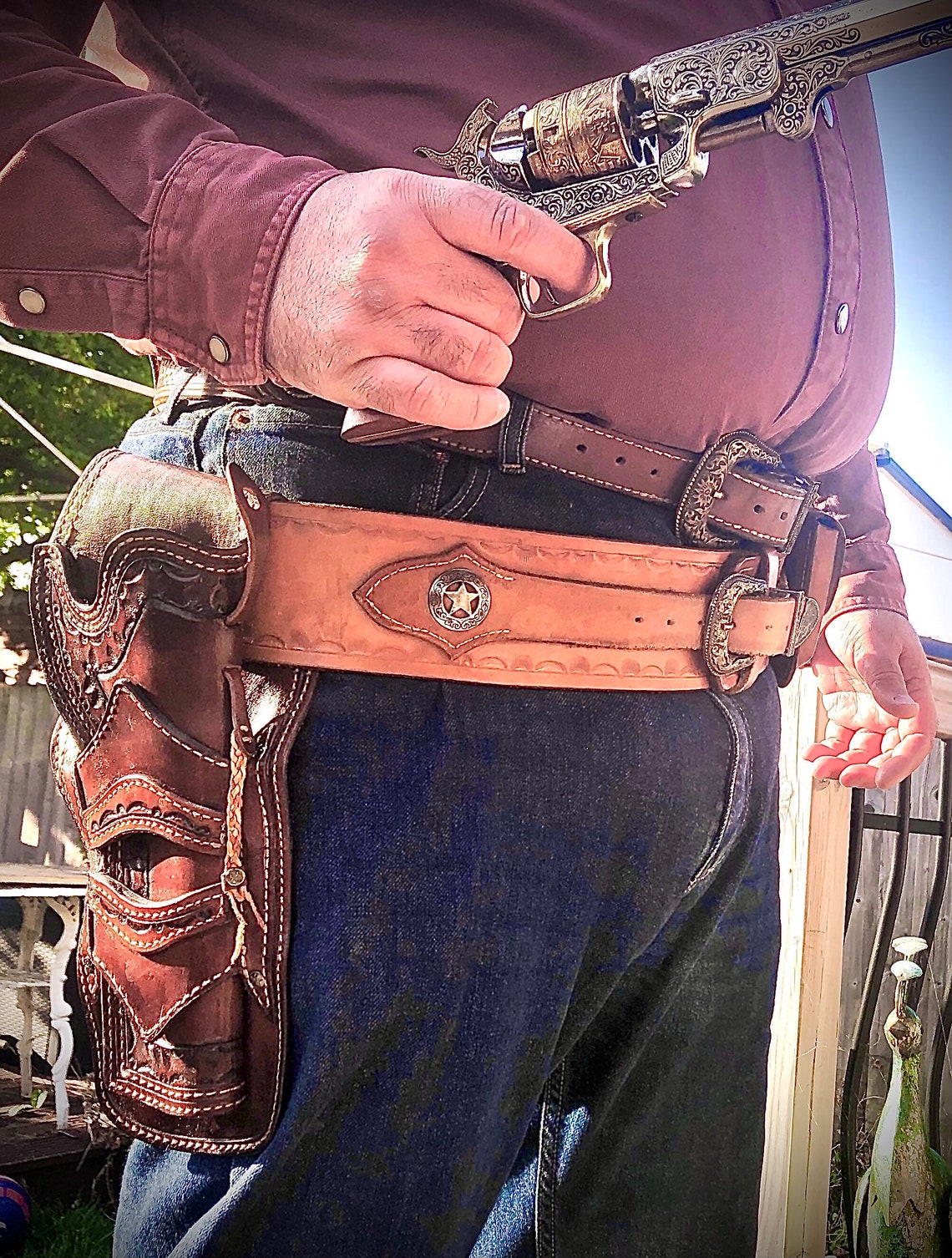 Western 7 1/2 revolver Holster pattern in pdf format Etsy