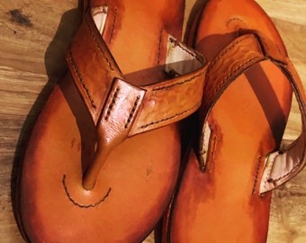 Patrón de chanclas de cuero (digital en formato pdf)