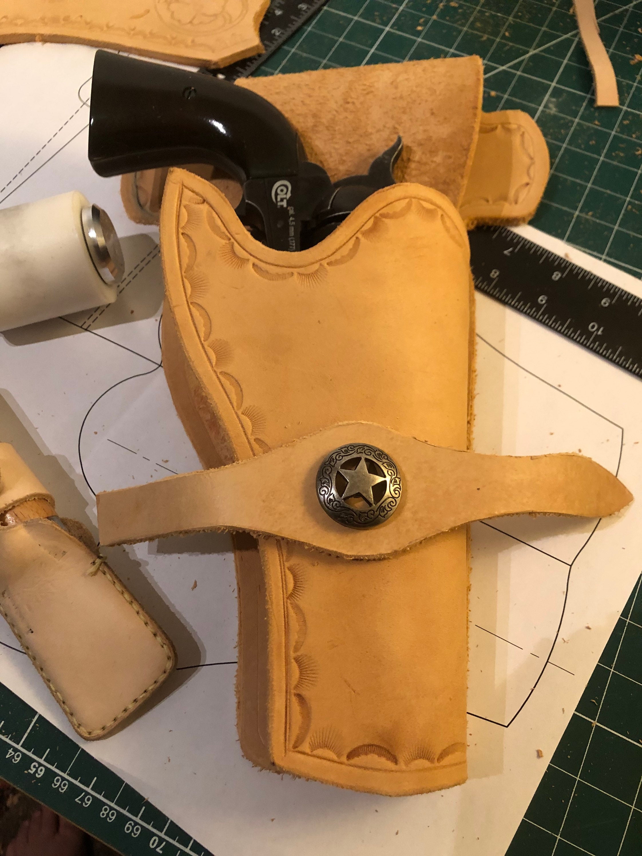 Western Holster Pattern Digital Pdf Format Etsy Canada