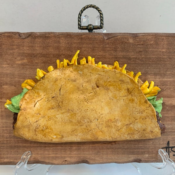 Taco wall art clay