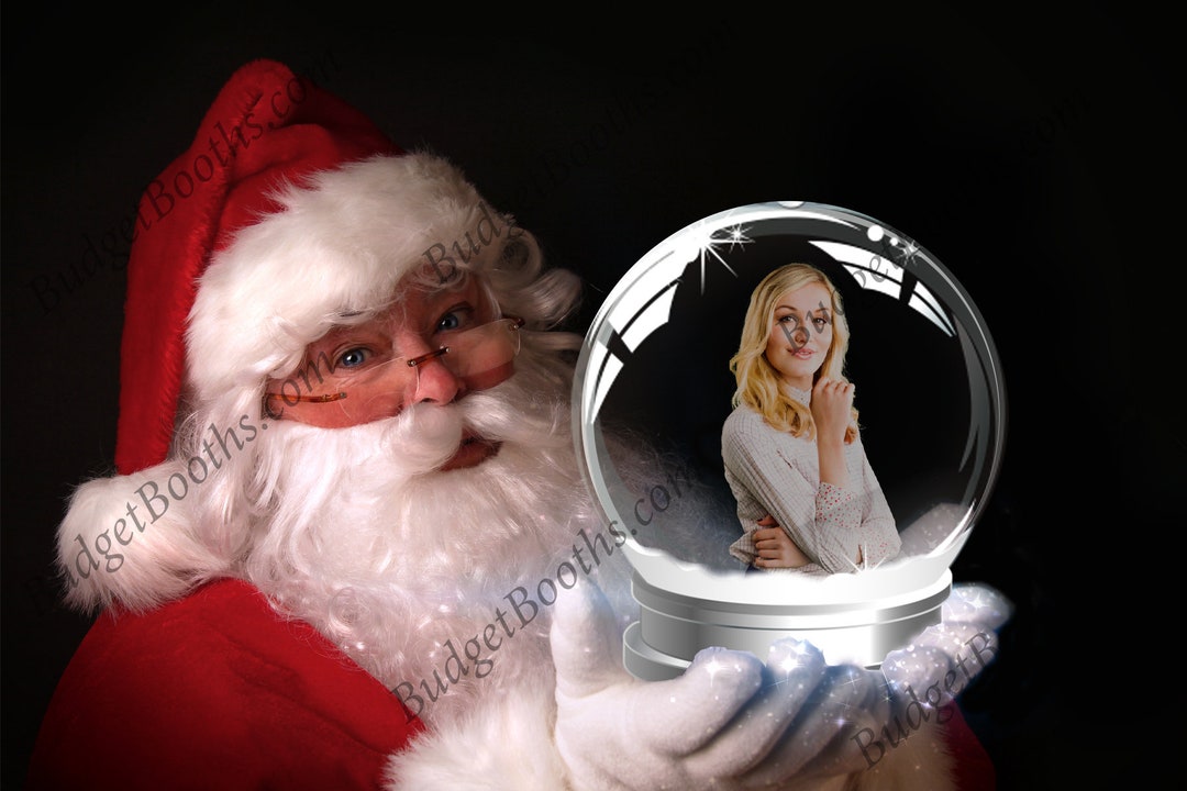 Digital Download Santa Holding a Snow Globe Layered Images - Etsy