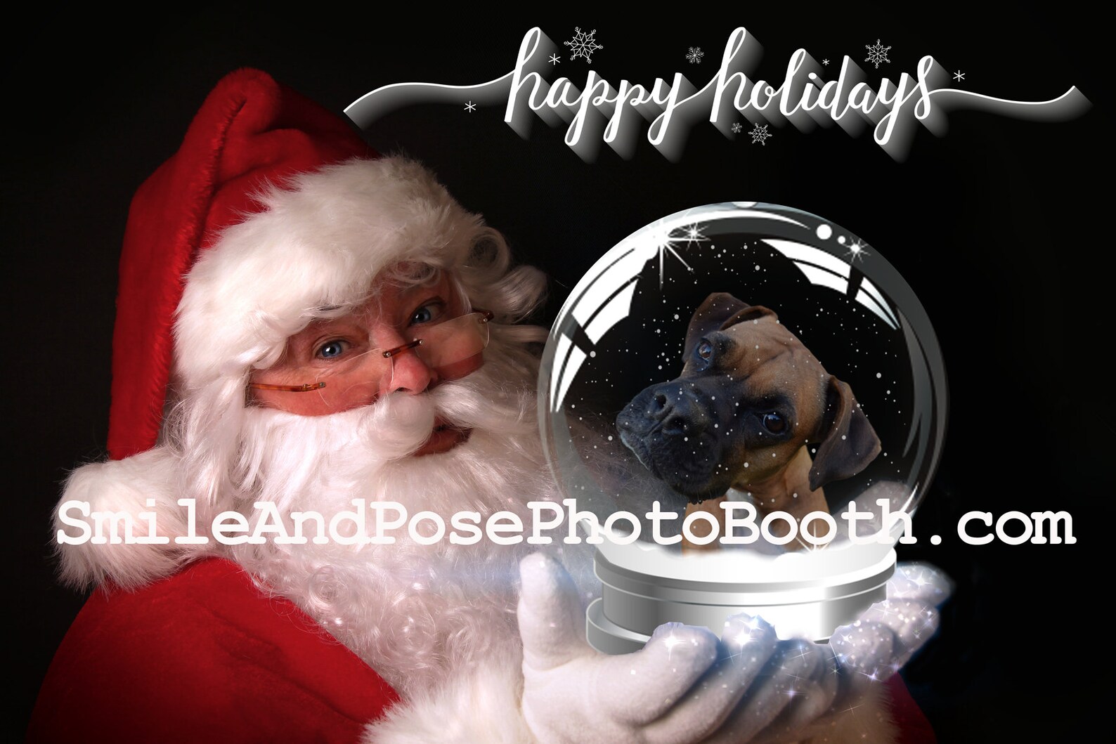 Digital Download Santa Holding a Snow Globe Layered Images | Etsy