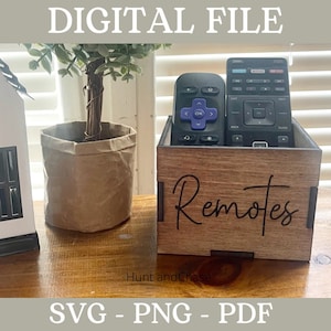 Fjärrkontrollbox Laser SVG-fil – Bondgårdsdekor (digital nedladdning)