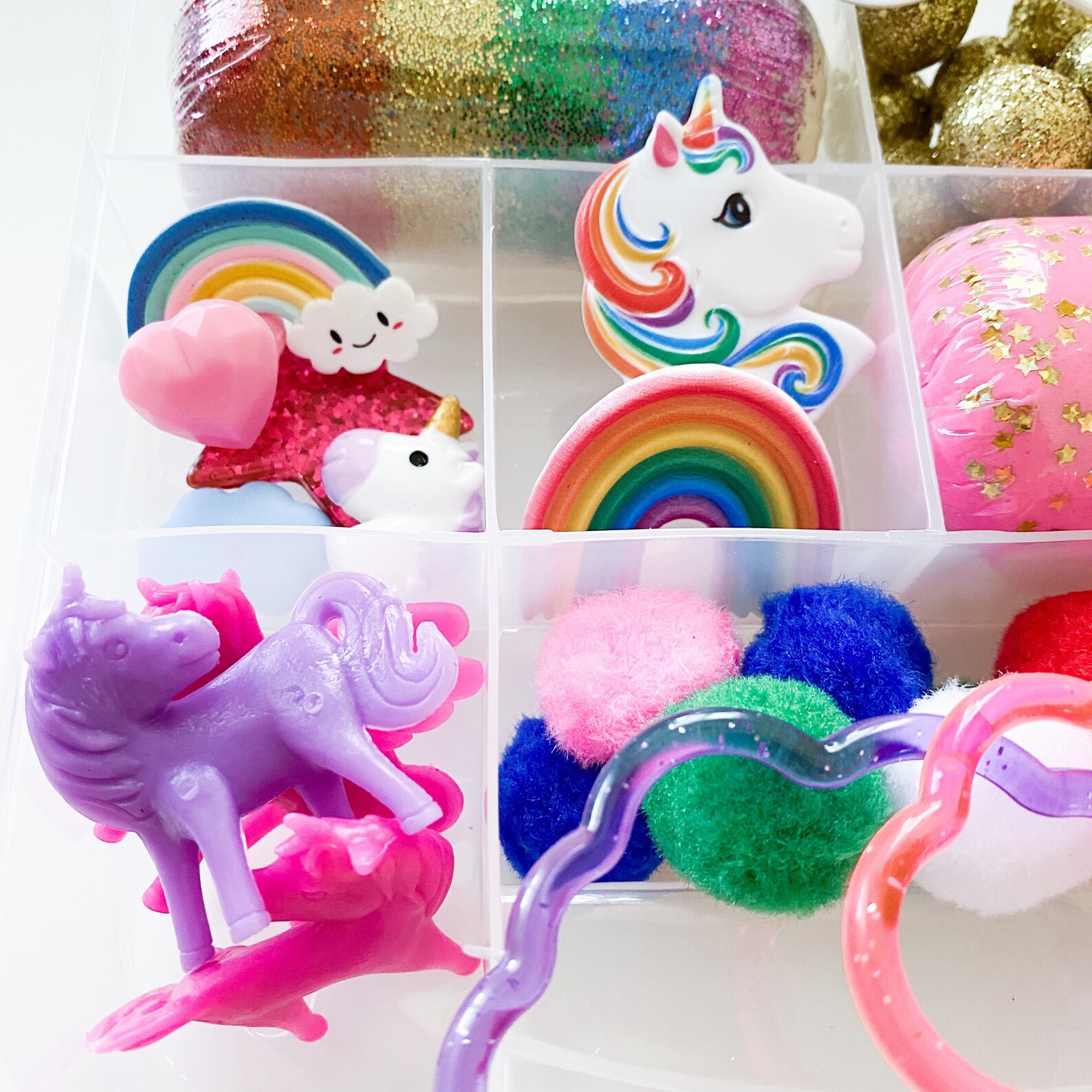 Unicorn Play Dough Kit Rainbow Kit Sensory Play Kit Themed - Etsy