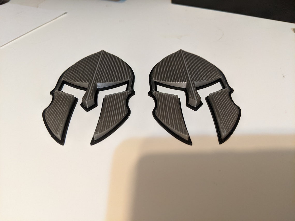 3D Gladiator Helmet Emblems 3D Printed Car Decal Logo for Jeep Etsy