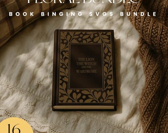 Floral Bookbinding SVG Set – Vintage Botanical Cover Designs