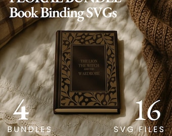 Floral Bookbinding SVG Set – Vintage Botanical Cover Designs