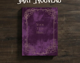 Art Nouveau Book Binding SVGs - Cricut and Silhouette Book Binding Files (SVG bundle, art deco)