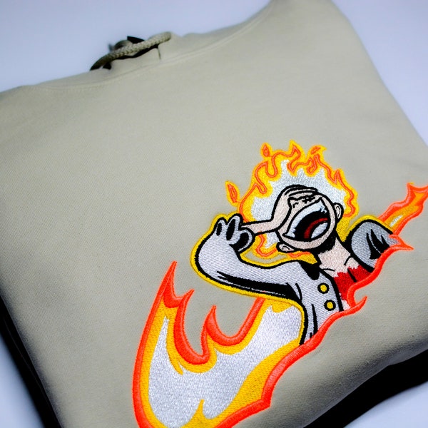 Anime Embroidery Hoodies Etsy