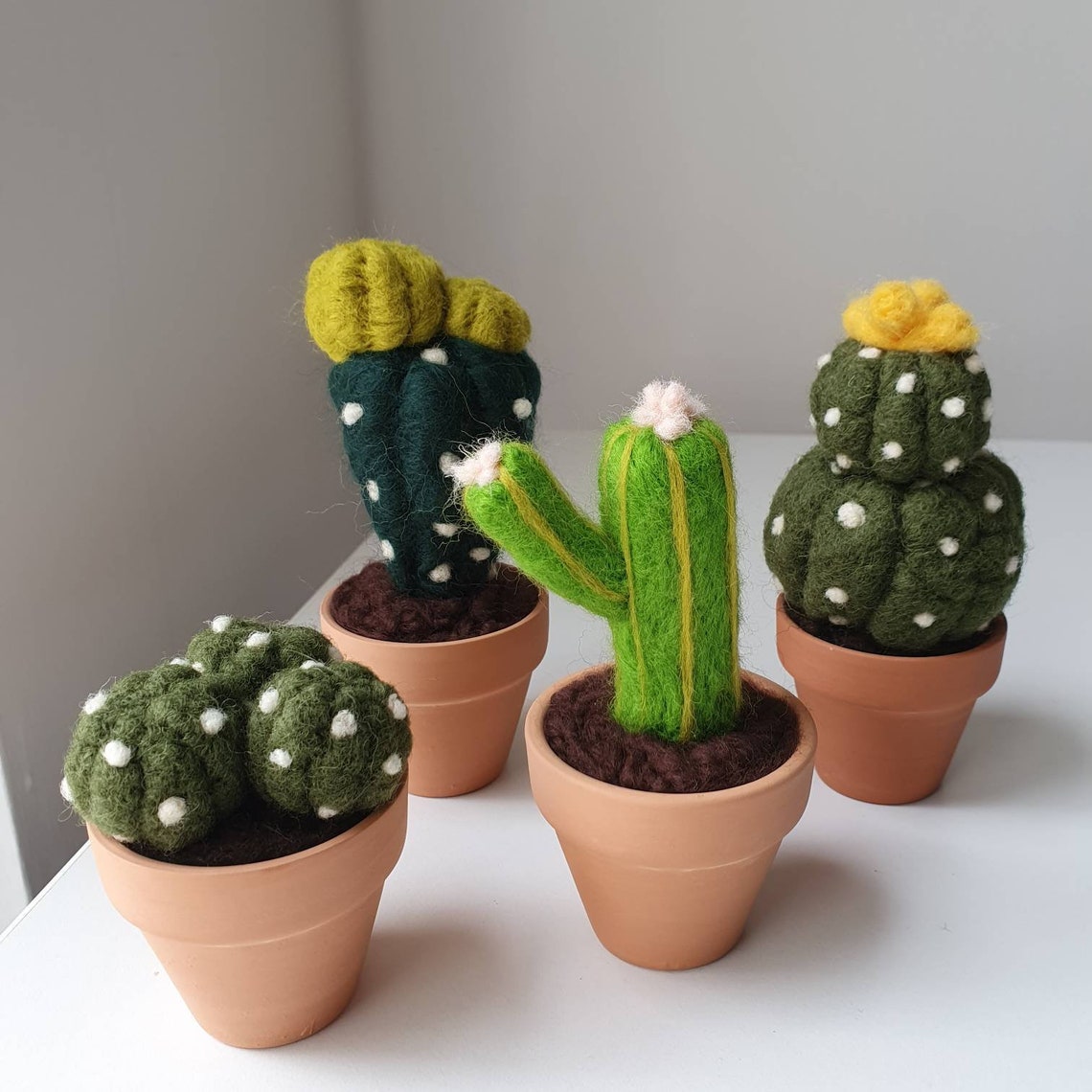 Mini Needle Felted Cactus Etsy