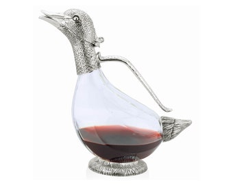 Silver Plated Duck Decanter