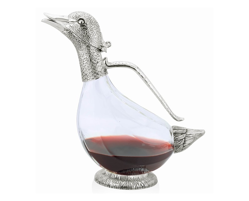 Silver Plated Duck Decanter image 1