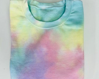 Tie Dye Sweatshirt Rainbow Pastel