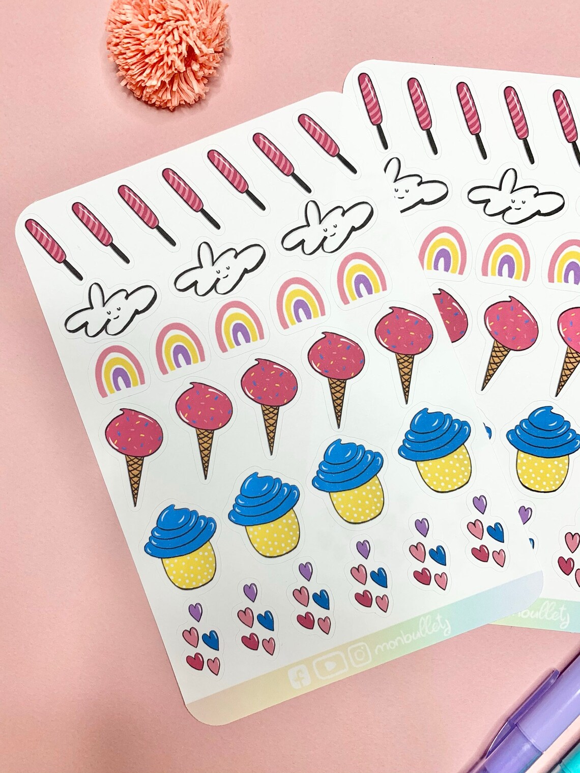 Kawaii sticker board Etsy