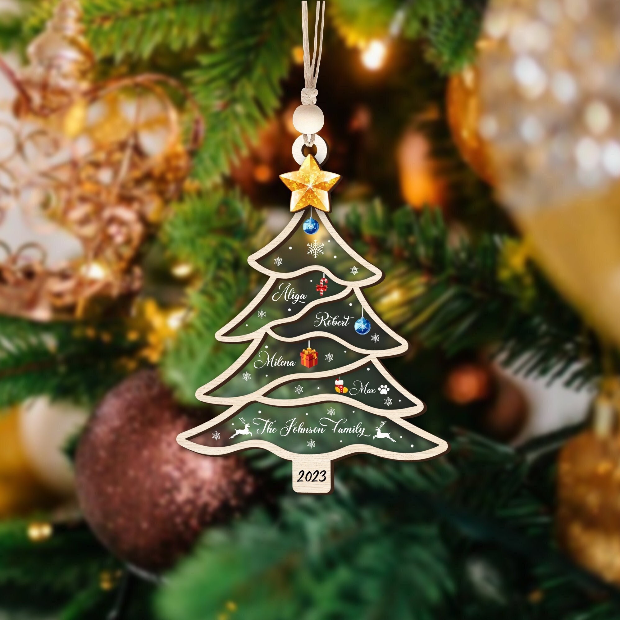 DIY Christmas Tree Garland, Printable Christmas Tree Decorations