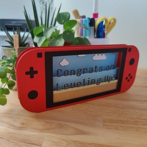 Game Console Level up Card | 3D Papercut SVG Card Cut File | Cricut DIY ...
