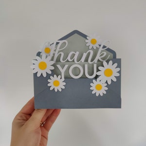 Thank You Box Card | 3D Papercut SVG Card Cut File | Cricut DIY