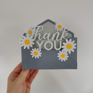 Thank You Box Card | 3D Papercut SVG Card Cut File | Cricut DIY