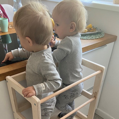 Twins Helper Tower Double Helper Tower Kitchen Step Stool Etsy