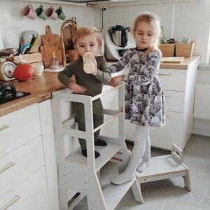 Montessori Lernturm Höhenverstellbar - Küchen Helper Für Kinder Ab 1 Jahr 90cm
