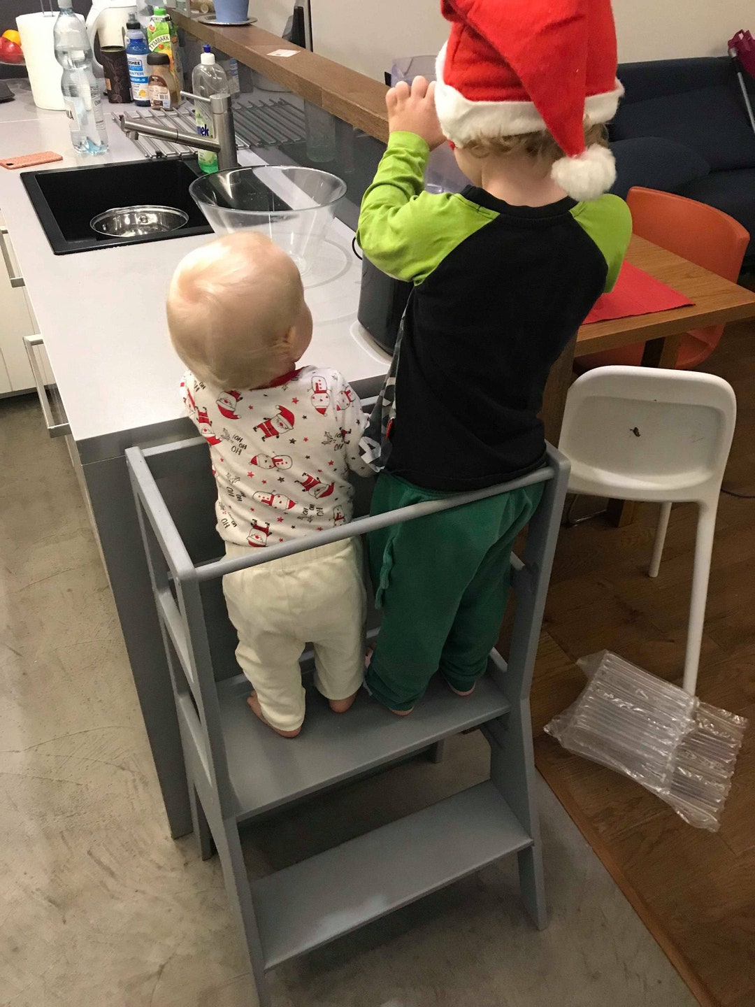 Kitchen Helper Twin With Stool for Twins Sibilings Etsy