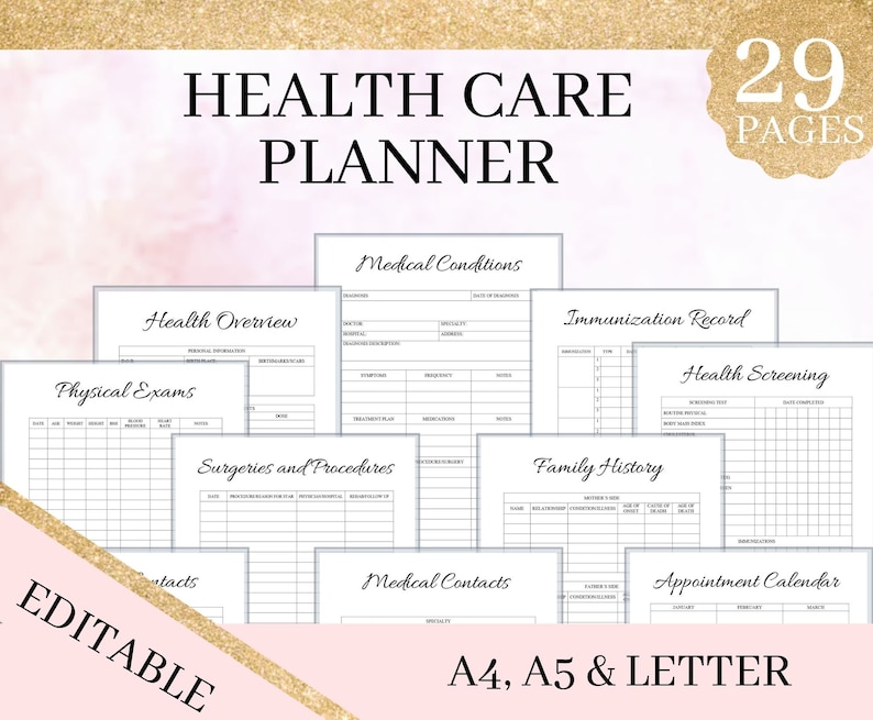 Etsy Printable Planner