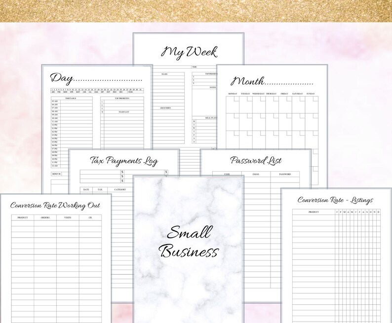 Small Business Planner Printable Small Business Planner | Etsy