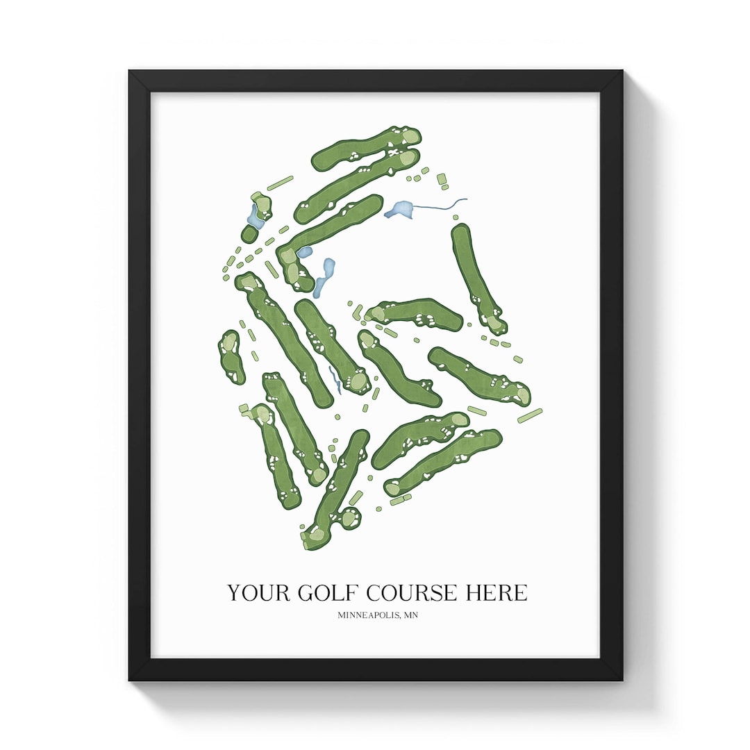 Custom Golf Course Map Any Golf - Il 1080xN.6542385138 Oyz6
