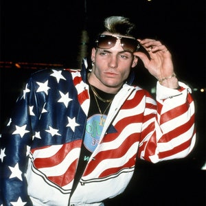 American Flag Vanilla Ice Leather Jacket - Etsy