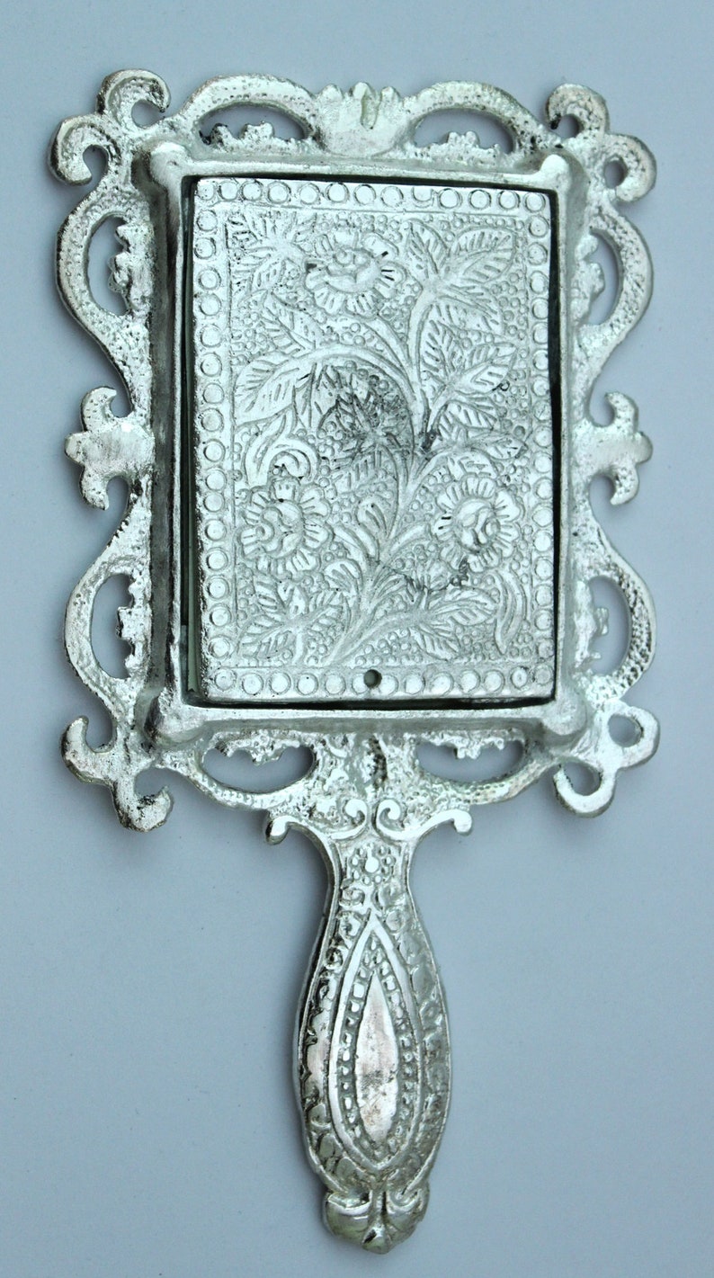 Sale Metal Handheld Mirror with Handle Vintage Compact for Etsy