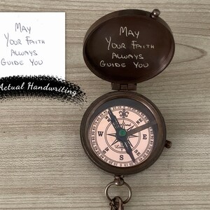 Graduation Gift Compass, Class of 2024 Gift, Customize Engraved Compass Senior 2024, Compass with Graduation Cap, College Graduation Gift image 8