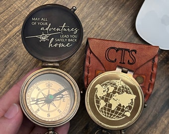 Crafted Personalized Compass, Academic Motivation Gift for New Adventure, Finding Direction in Your Educational Odyssey, Gift for Students