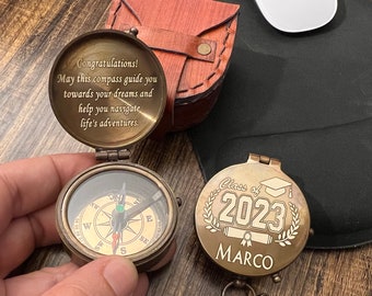 Personalized Graduation Gift Compass, Class of 2023 Gift, Christmas Gift Compass, Graduation Present, Gift For Son, Grandson Graduation Gift