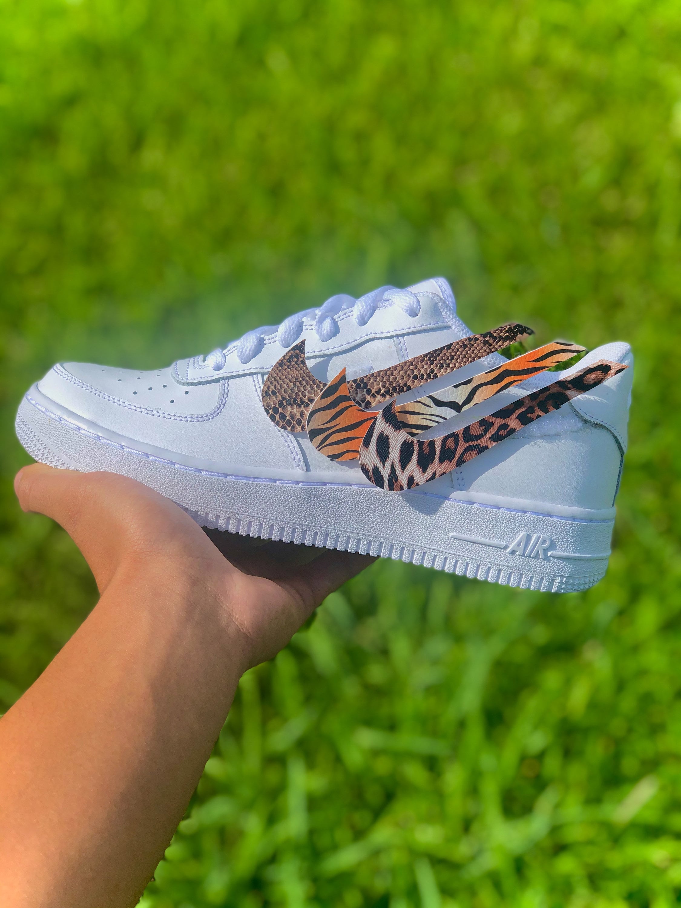 Nike Af1 Interchangeable Nike Swoosh Animal Pack | Etsy
