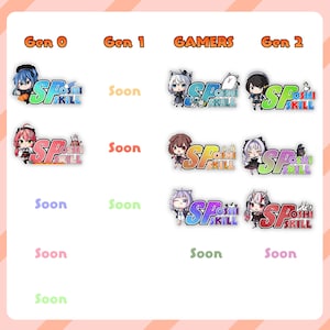 Hololive OCG SP Oshi Skill Marker - JP Members Gen 0 to 3 - Etsy