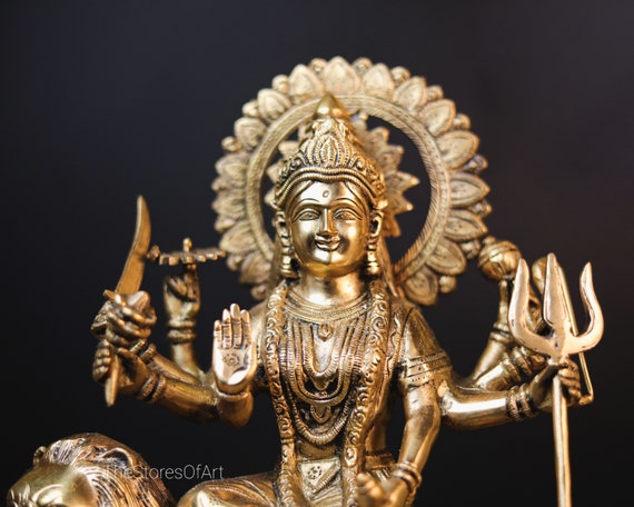 Durga Statue 39CM Big Large Size Brass Ma Goddess Durga - Etsy Israel Durga Statue 39CM Big Large Size Brass Ma Goddess Durga - Etsy Israel