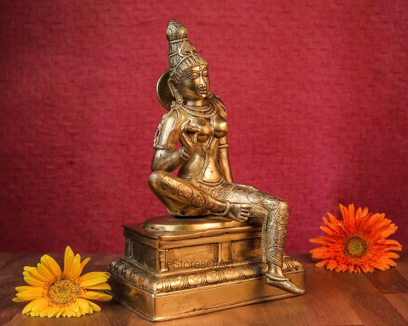 Parvati Statue 26CM Brass Parvati Devi Idol Goddess of Etsy