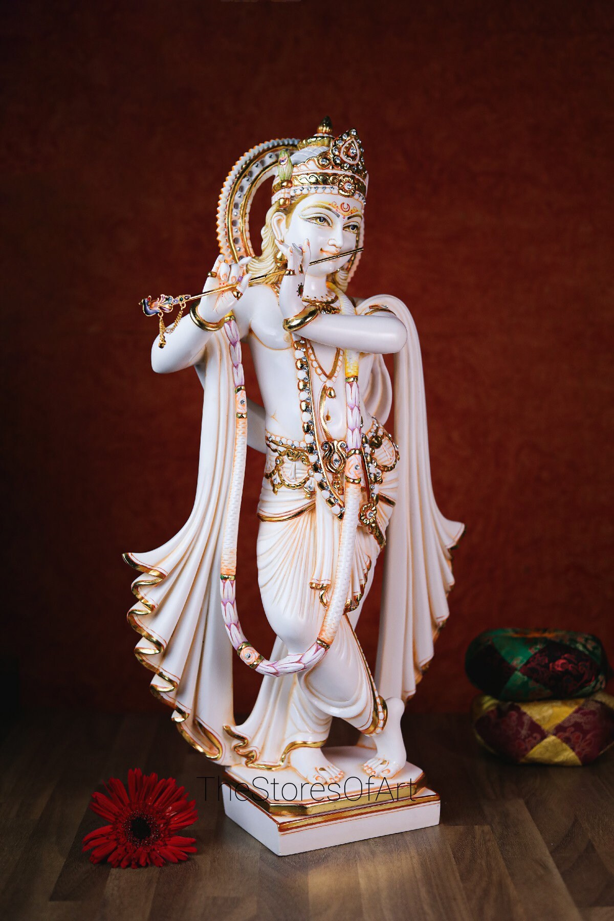 Big Size Krishna Statue 61CM Hindu God Gopal Ji Standing Etsy