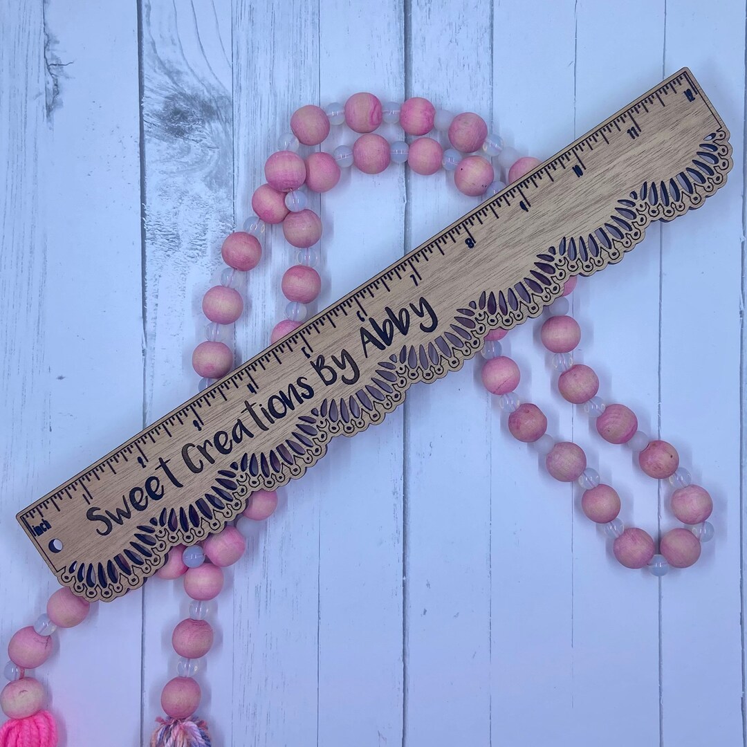 Scalloped Ruler, Personalized Ruler, Teacher Appreciation Gift, Gift ...